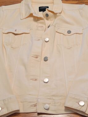 Liverpool Jeans Company Pale Cream Denim Jacket